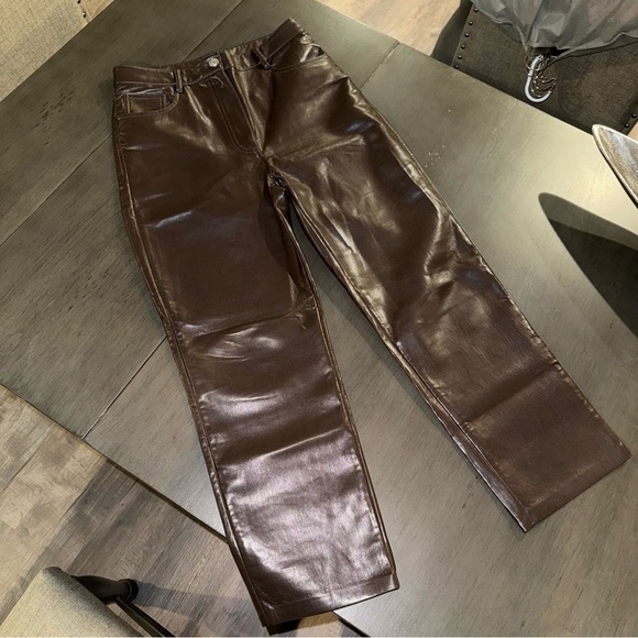 Aritzia Wilfred Chocolate Brown Melina Pants - Picture 3 of 8